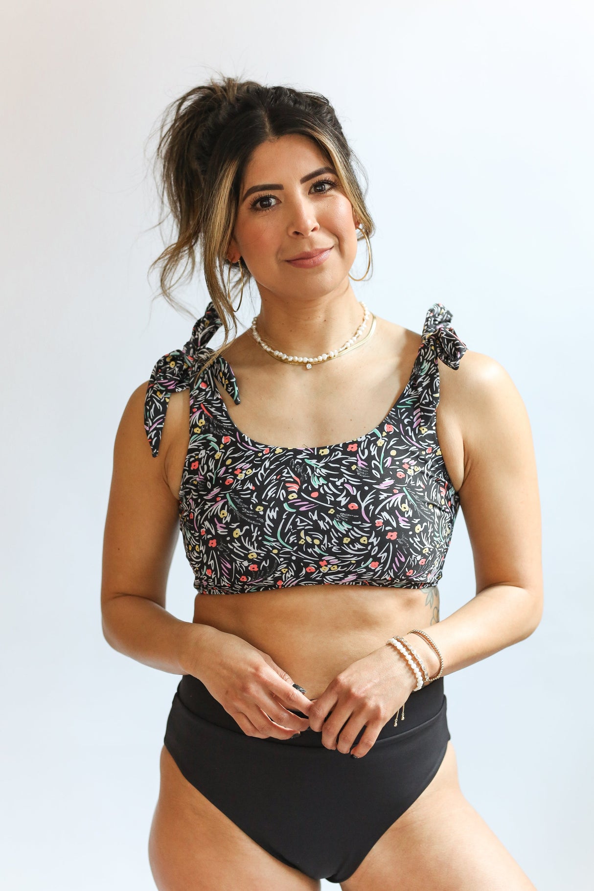 Tie Shoulder Breastfeeding Bikini Swimsuit Top From Movemama