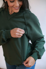 Big Hug Vertical Zip Breastfeeding Hoodie from Movemama