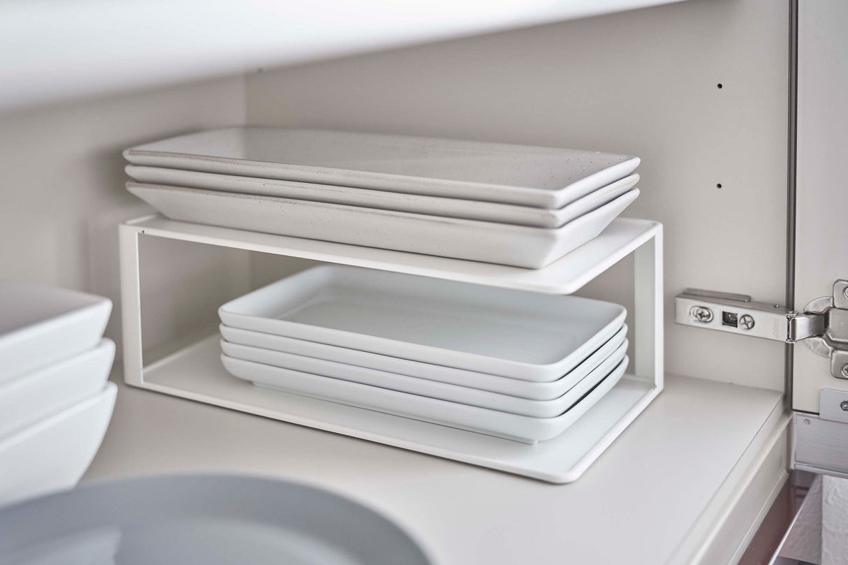 Two-Tier Cabinet Organizer - Steel from Yamazaki Home