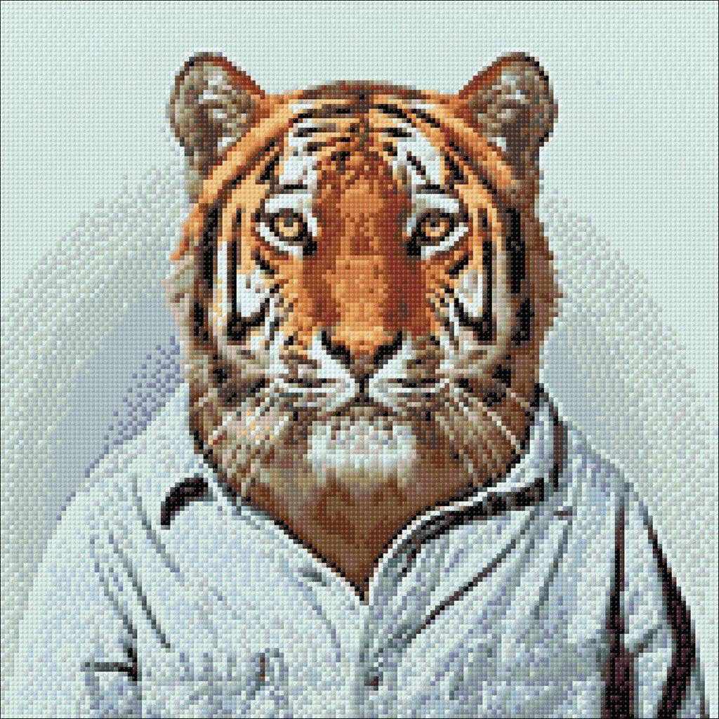 Mr Tiger WD258 14.9 x 14.9 inches Wizardi Diamond Painting Kit from Wizardi