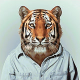 Mr Tiger WD258 14.9 x 14.9 inches Wizardi Diamond Painting Kit from Wizardi