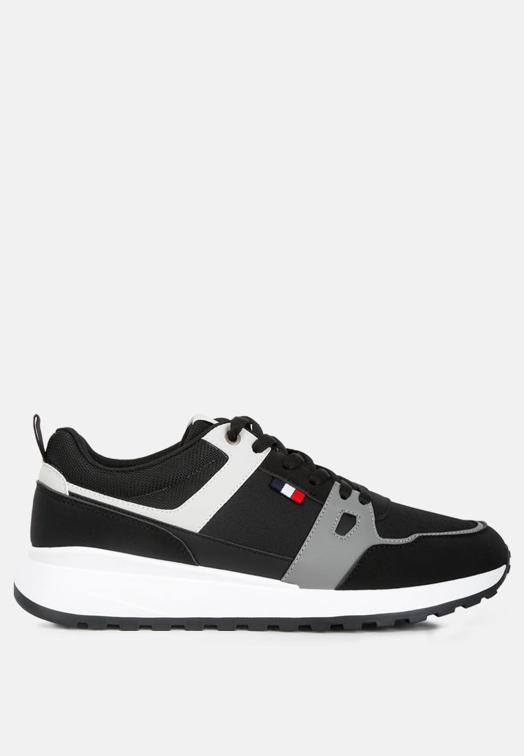 Multicolour Patchwork Casual Sneakers from London Rag International
