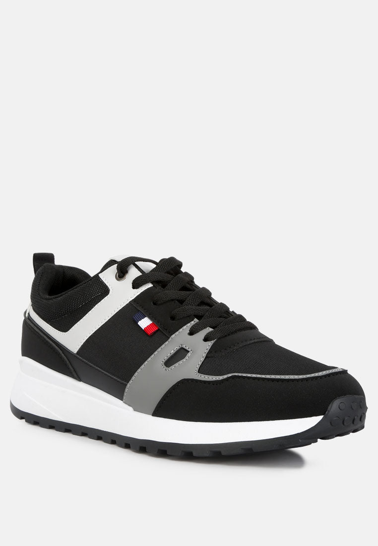 Multicolour Patchwork Casual Sneakers from London Rag International