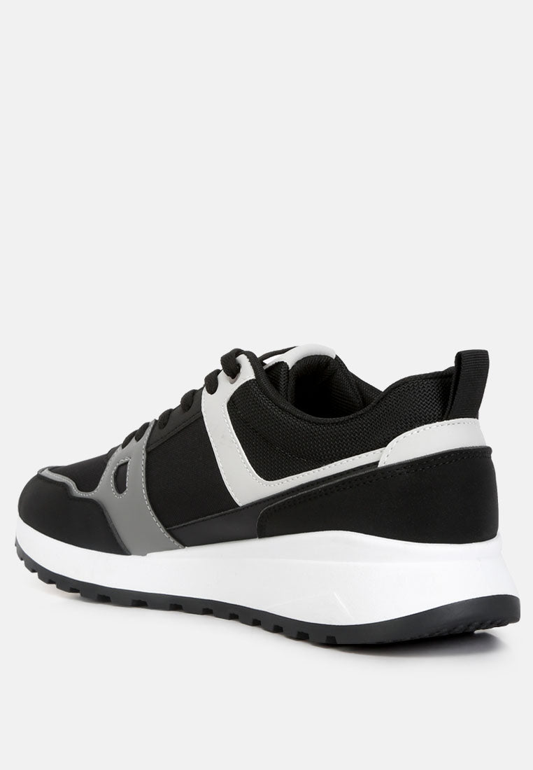 Multicolour Patchwork Casual Sneakers from London Rag International