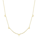 Multi Micro Heart Necklace from eklexic