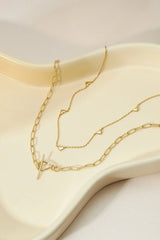 Multi Micro Heart Necklace from eklexic