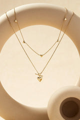 Multi Micro Heart Necklace from eklexic