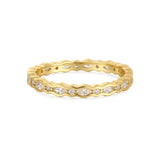 Multi Shaped CZ Stone Ring from eklexic