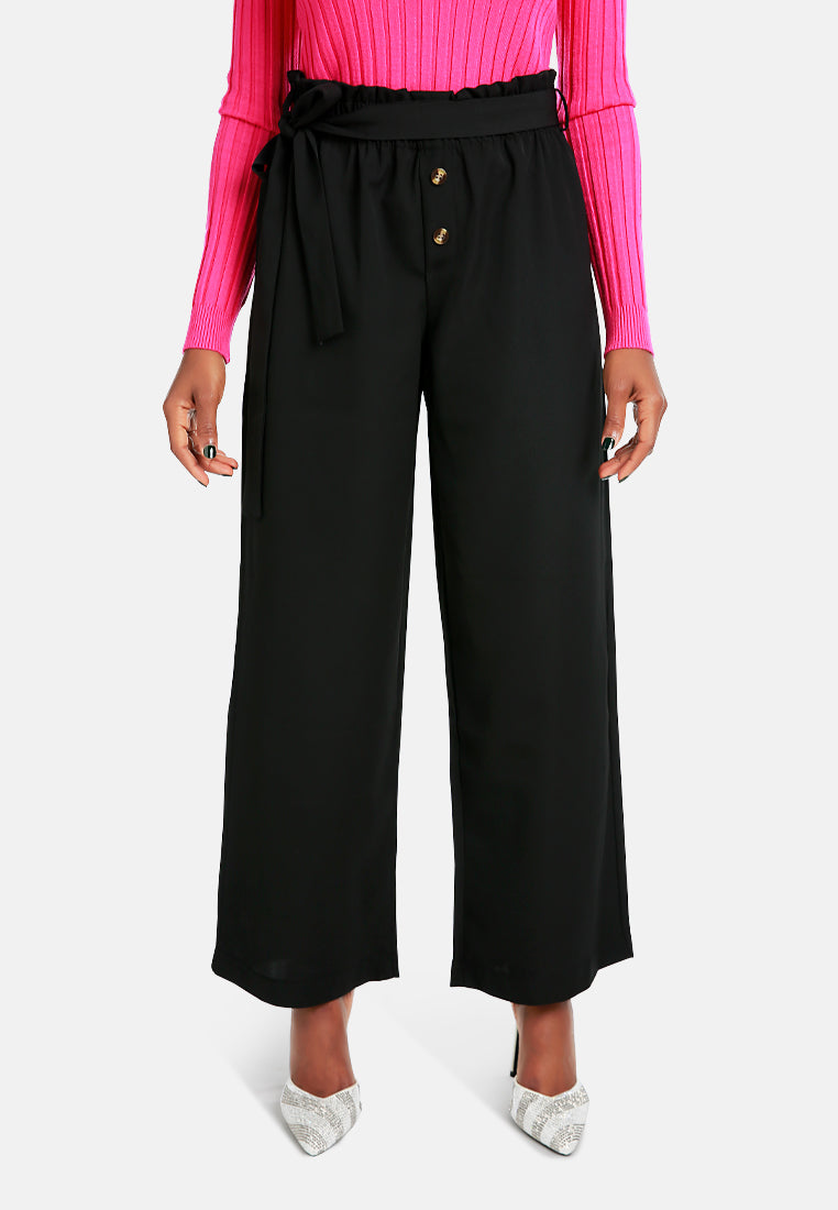 Multi Button High Waisted Pants from London Rag International