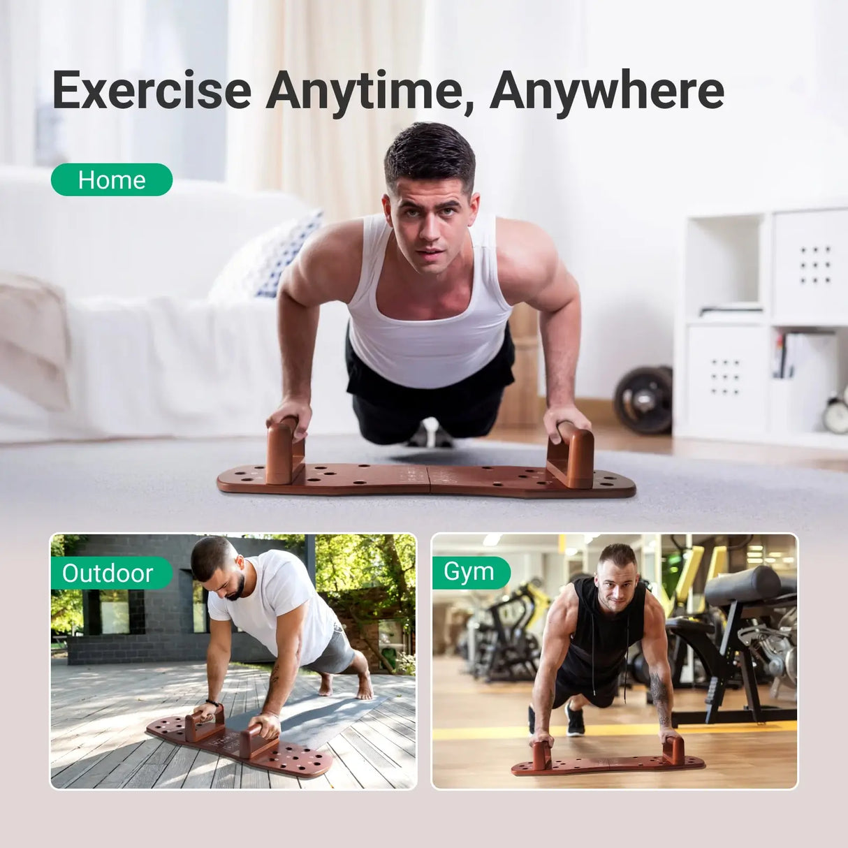 xCool Multifunction Portable Wooden Push-up Board from Cool Gadget