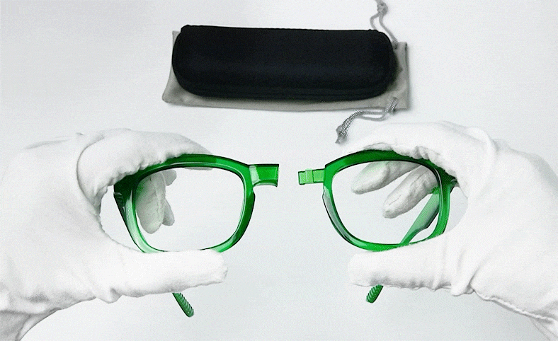 Metalless Screwless Reading Glasses with Different Strength PR033-1 (Must Buy Both Eye) From eyekeeper
