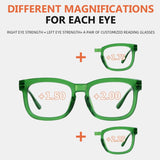 Metalless Screwless Reading Glasses with Different Strength PR033 (Must Buy Both Eye) From eyekeeper