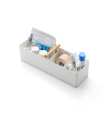 Slim Storage Box - Steel + Wood from Yamazaki Home