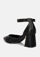 Myla Faux Leather Metallic Sling Heeled Sandals from London Rag International