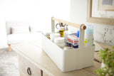 Storage Caddy - 2 Sizes - Steel + Wood from Yamazaki Home