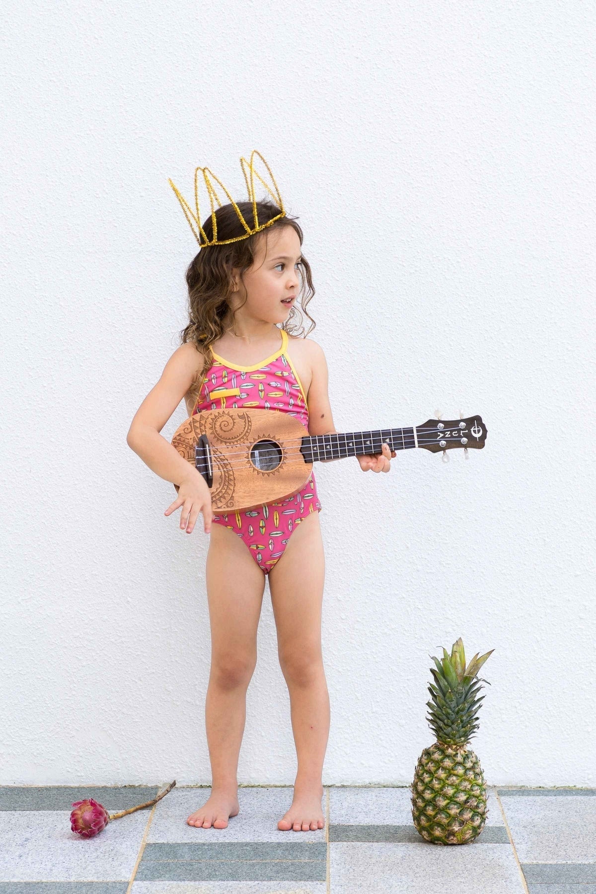 Ayla Surfboard Full Piece Suit - Raspberry Surf from Manymoons