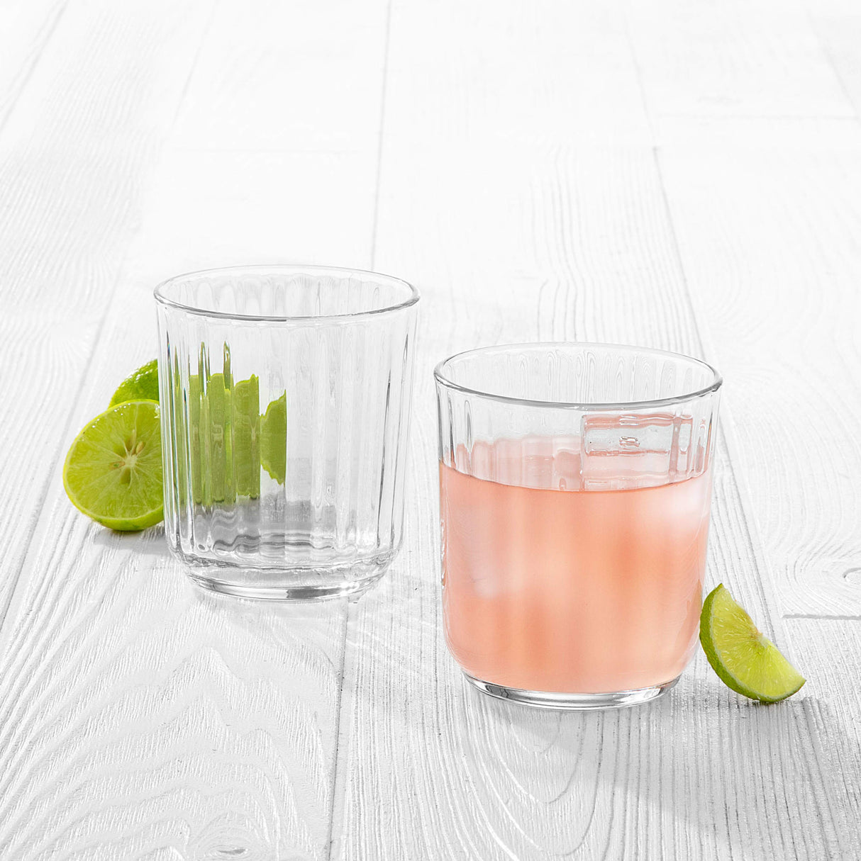 Libbey Paneled Double Old Fashioned Rocks Glasses, 11.2-ounce, Set of 6 from Libbey