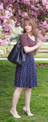 Naomi - Black Vegan Leather Tote Bag from Gunas New York