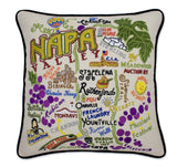 Napa Valley Hand-Embroidered Pillow from Quirks!