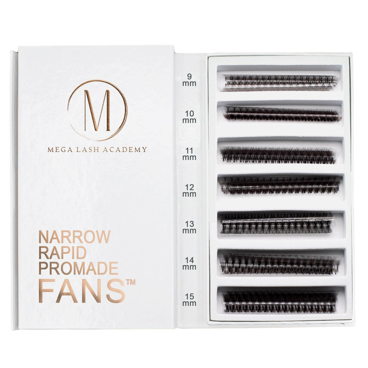 Narrow 10D - Rapid Promade Fans® - 1050 Fans from Mega Lash Academy