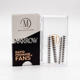 Narrow 10D Rapid Promade Fans® - Single - 500 Fans from Mega Lash Academy