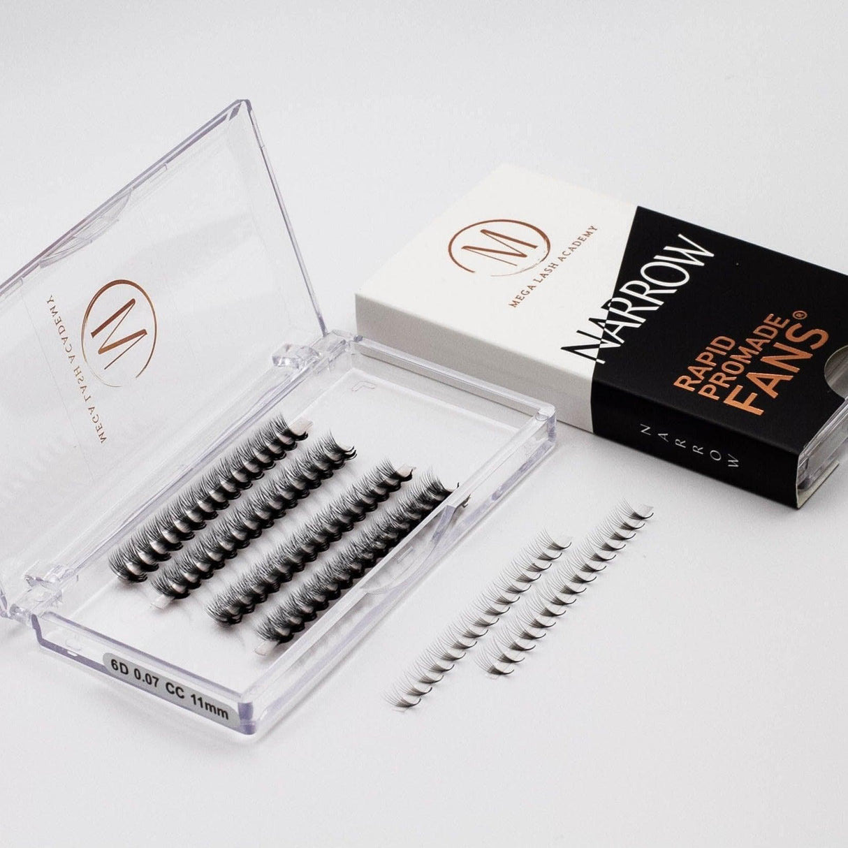 Narrow 5D Rapid Promade Fans® - Single - 500 Fans from Mega Lash Academy