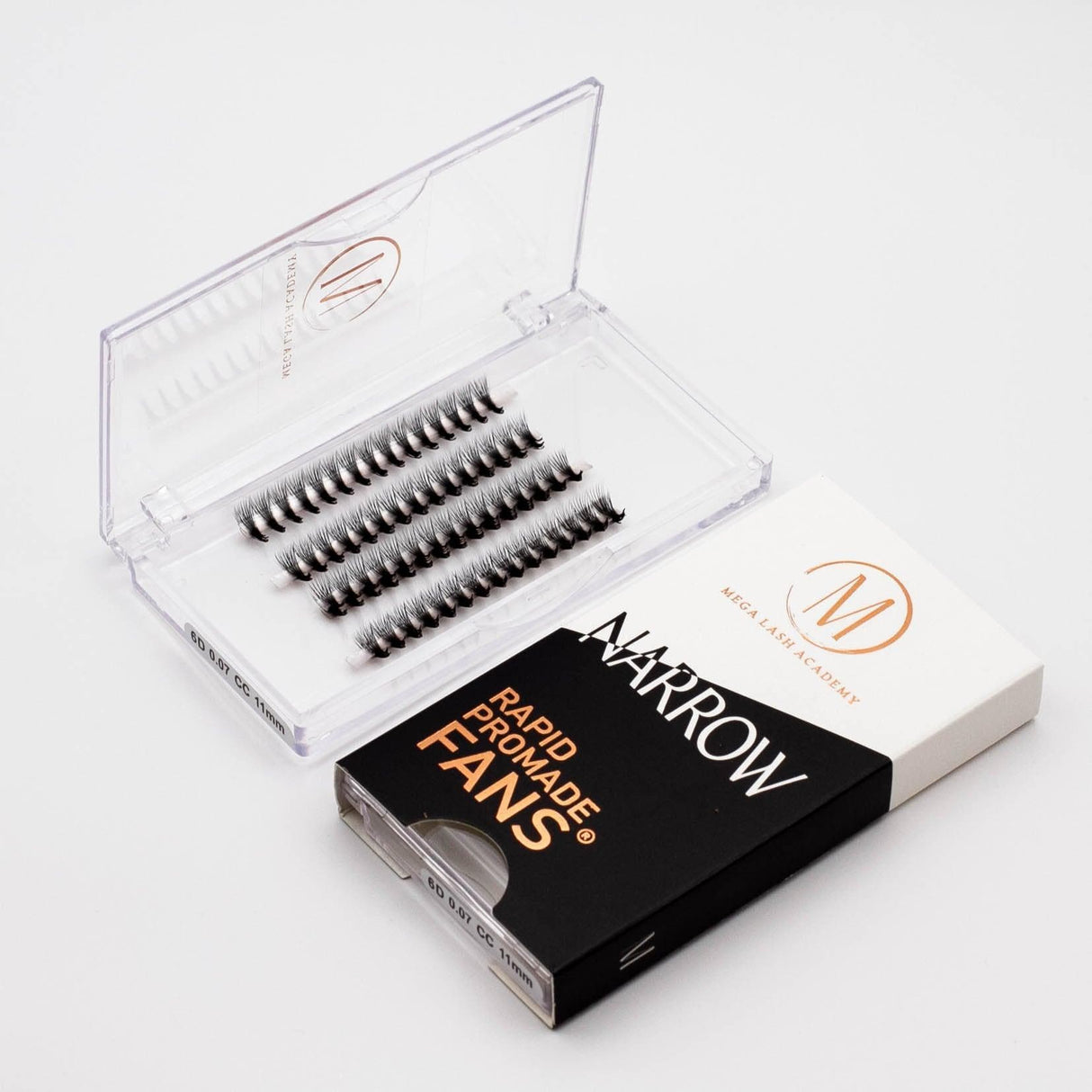Narrow 8D Rapid Promade Fans® - Single - 500 Fans from Mega Lash Academy