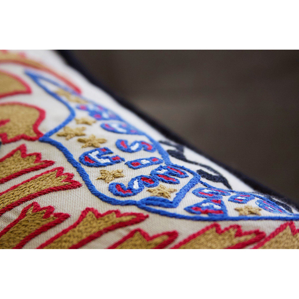 Nashville Hand-Embroidered Pillow from Quirks!
