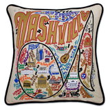 Nashville Hand-Embroidered Pillow from Quirks!