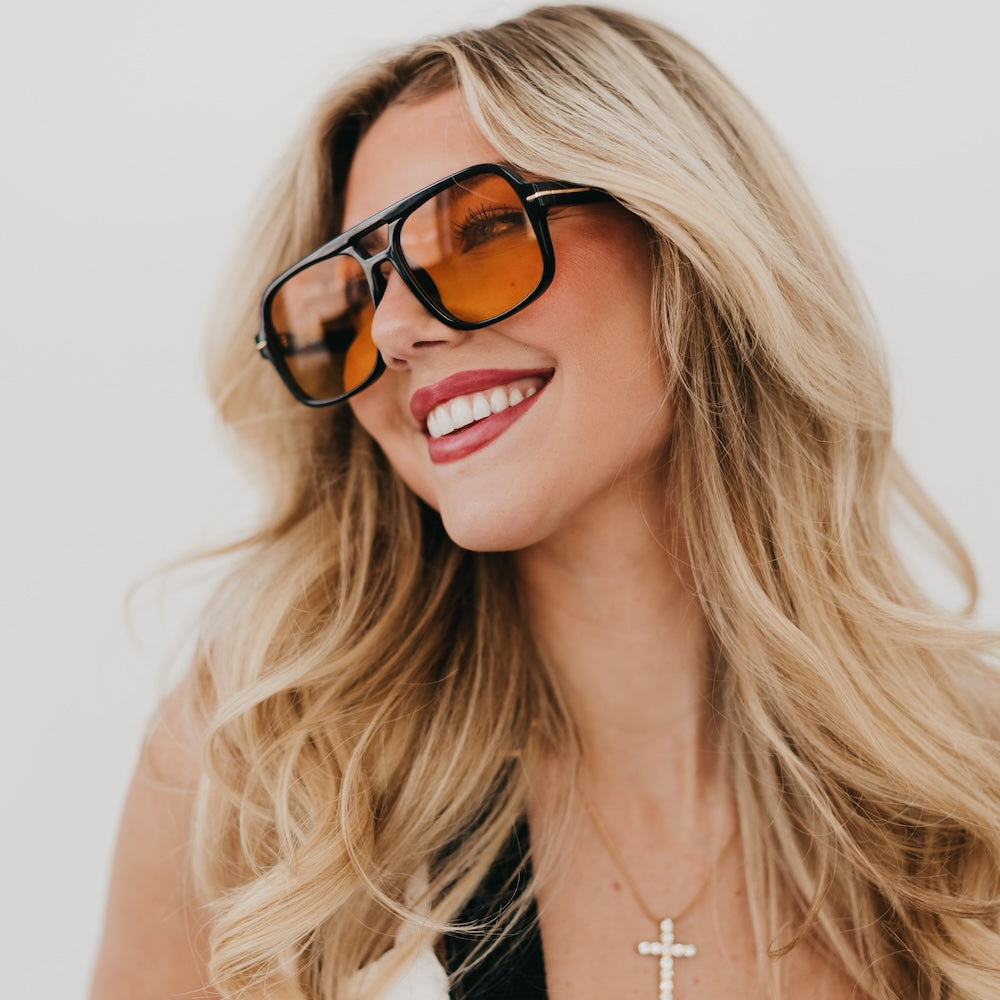 Natalie Oversized Aviator Sunglasses from Pretty Simple