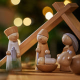 Natural Wood Nativity Set from HABA USA