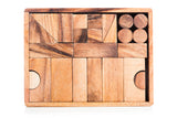 Natural Wooden Building Block Set from Kubiya Games