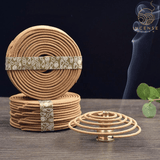 Natural Handmade Sandalwood Coils (48 box) from incenseocean