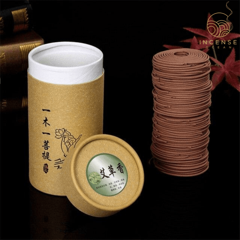 Natural Sandalwood Incense Coils (120 coils per package) from incenseocean