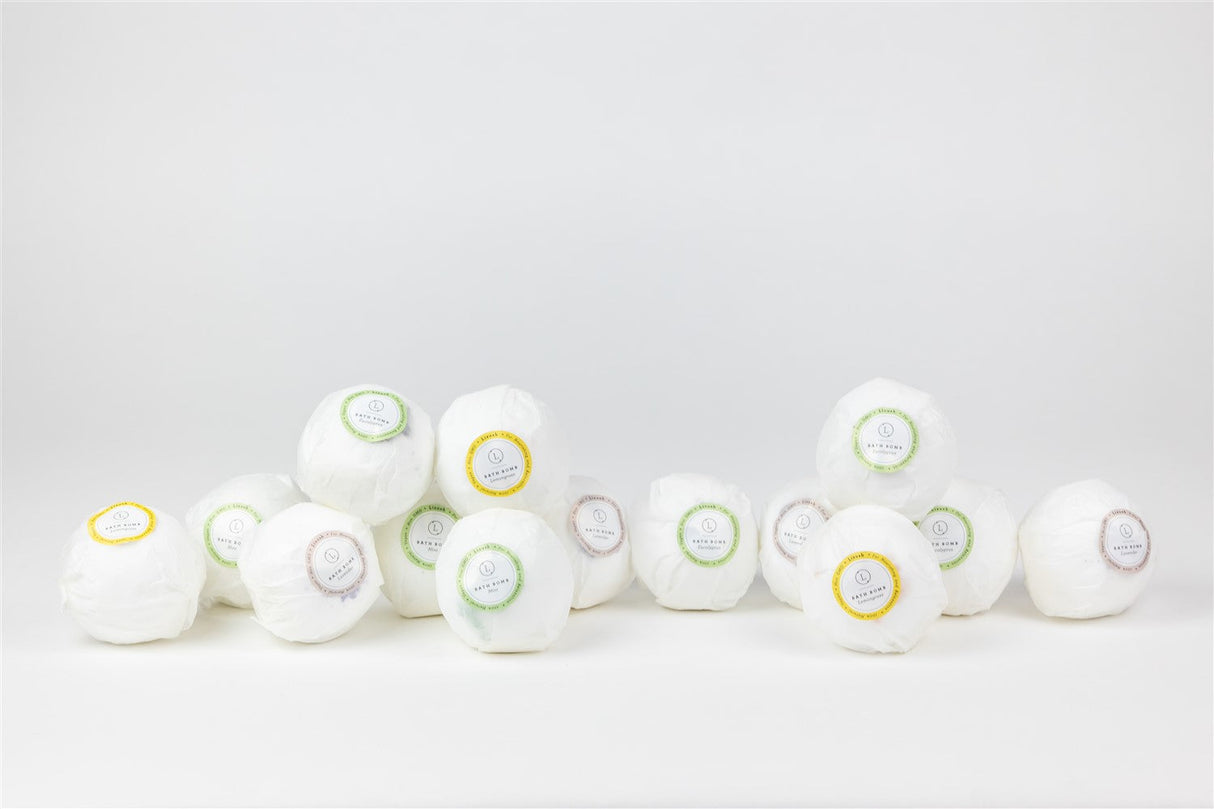 Bath Bombs Gift Box, Set of 14 Big 100% Natural Relaxing Bath Bombs from Lizush