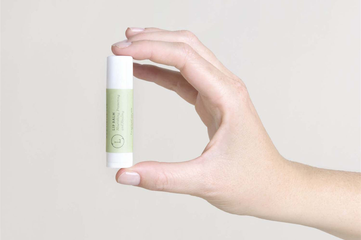 Lip Balm, Set of 3 Natural Unscented Lip Balms from Lizush