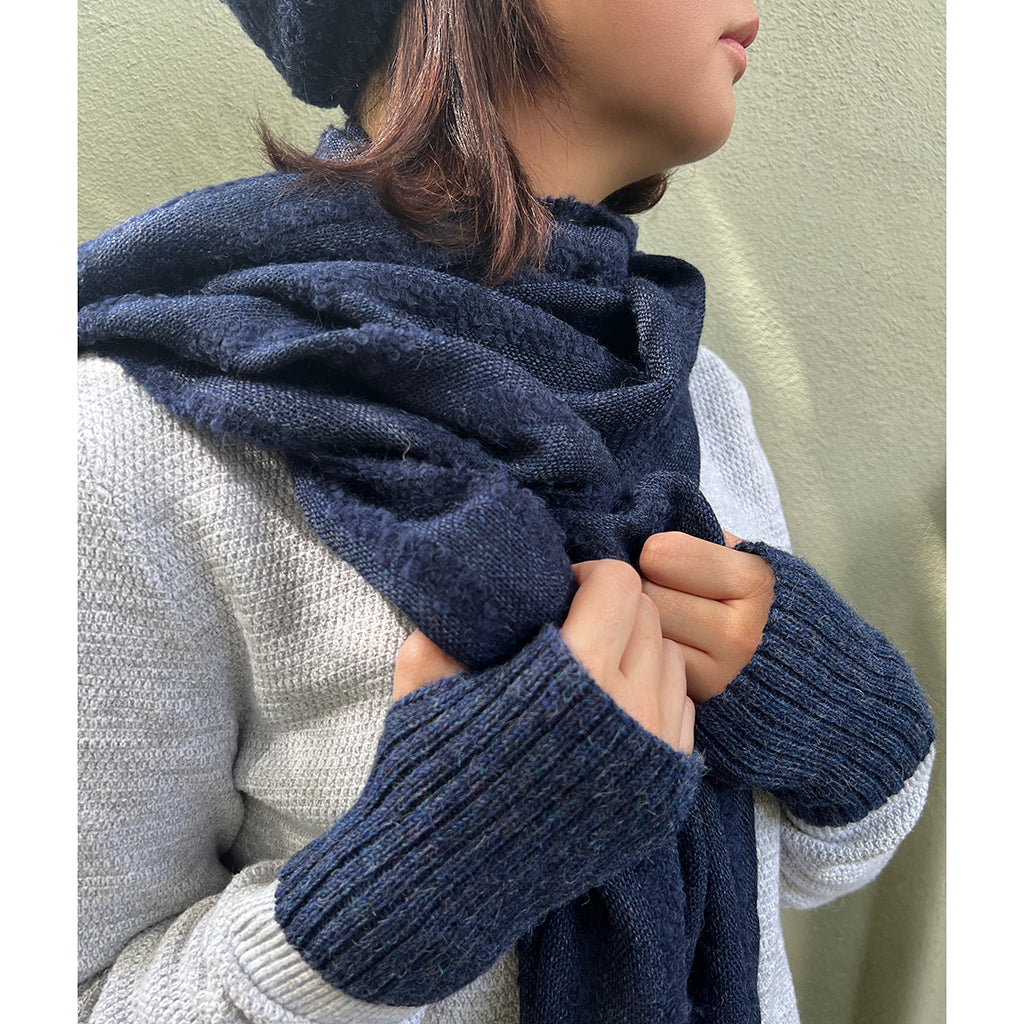 Navy Minimalist Alpaca Gloves from SLATE + SALT
