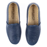 Men's Navy Slip On Shoes from Atlantis Handmade Shoes
