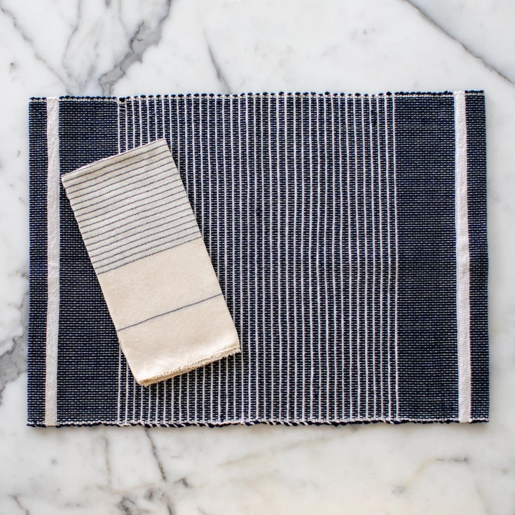 Handloom Striped Placemat Set from SLATE + SALT
