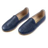 Men's Navy Slip On Shoes from Atlantis Handmade Shoes