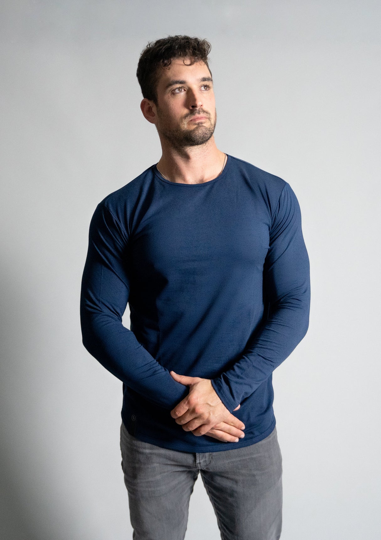L/S Curved Hem from Ten/10 Apparel