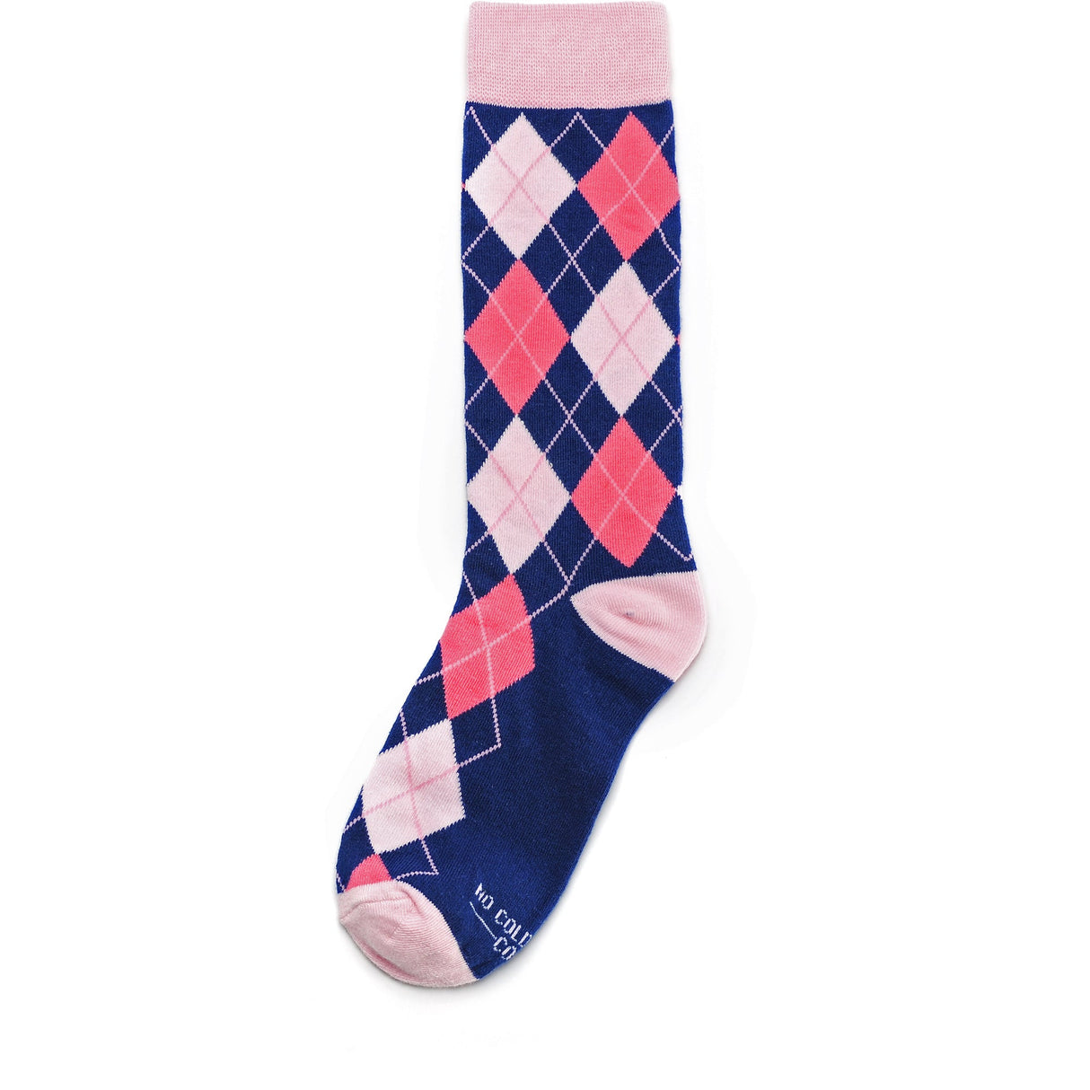Navy and Pink Argyle Socks from No Cold Feet