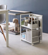 Two-Tier Hideaway Storage Cart (24" H)  - Steel from Yamazaki Home