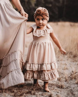 Nellie Ruffle Maxi Dress - Champagne from Bailey's Blossoms