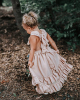 Nellie Ruffle Maxi Dress - Champagne from Bailey's Blossoms