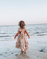 Nellie Ruffle Maxi Dress - Champagne from Bailey's Blossoms