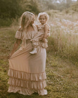 Nellie Ruffle Maxi Dress - Champagne from Bailey's Blossoms