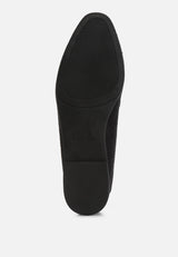 Neoma Horsebit Detail Flat Canvas Loafers from London Rag International