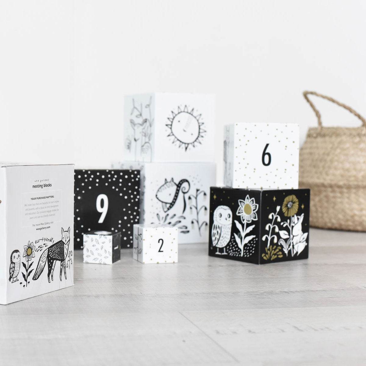 Nesting Blocks - Woodland Numbers From Wee Gallery