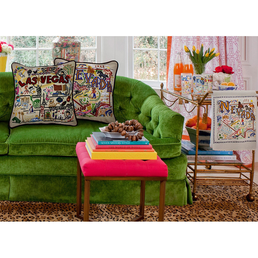 Nevada Hand-Embroidered Pillow from Quirks!